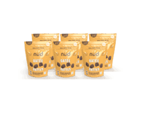 NUD Chocolate Covered Dates, 6 pack