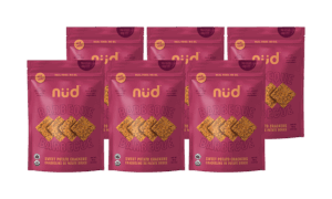 bbq sweet potato crackers, 6 pack