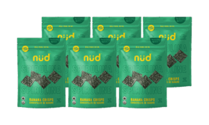 spirulina banana crisps, 6 pack